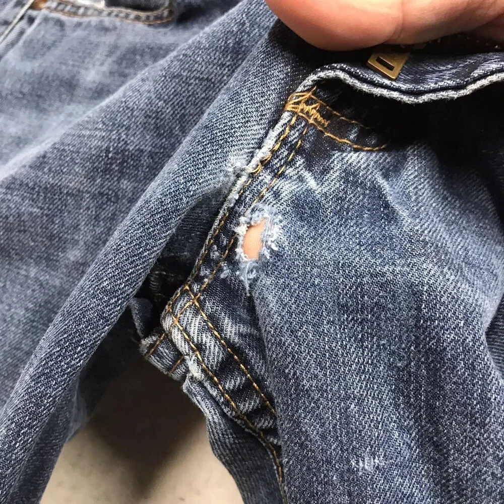 WRANGLER 20X Style 02 Jeans Men 30x31 Slim Fit Distressed Whiskered Western